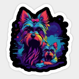 Yorkshire Terrier Fathers Day Sticker